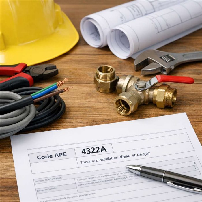 Code APE 4322A : définition, activités et obligations