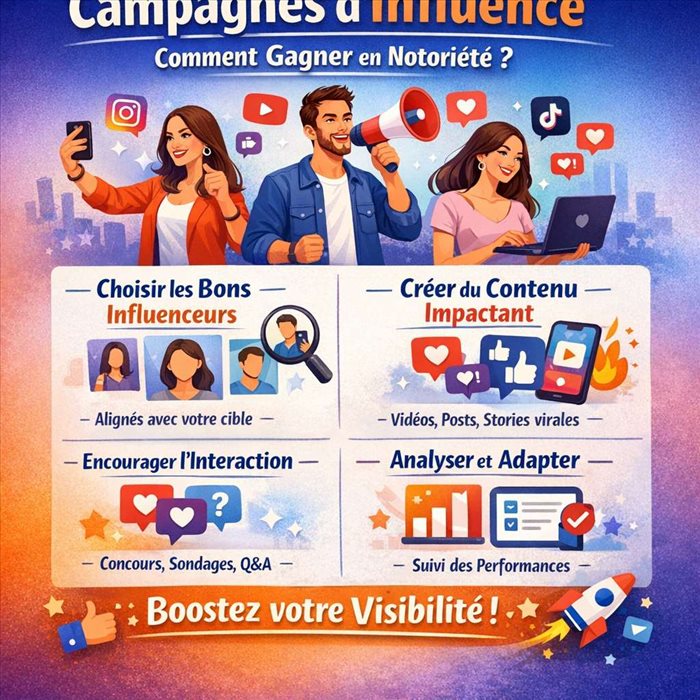 Campagnes d’influence : comment gagner en notoriété ?