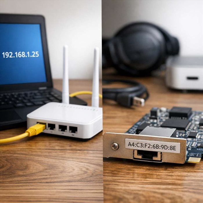 Différence entre adresse IP et adresse MAC : explication simple