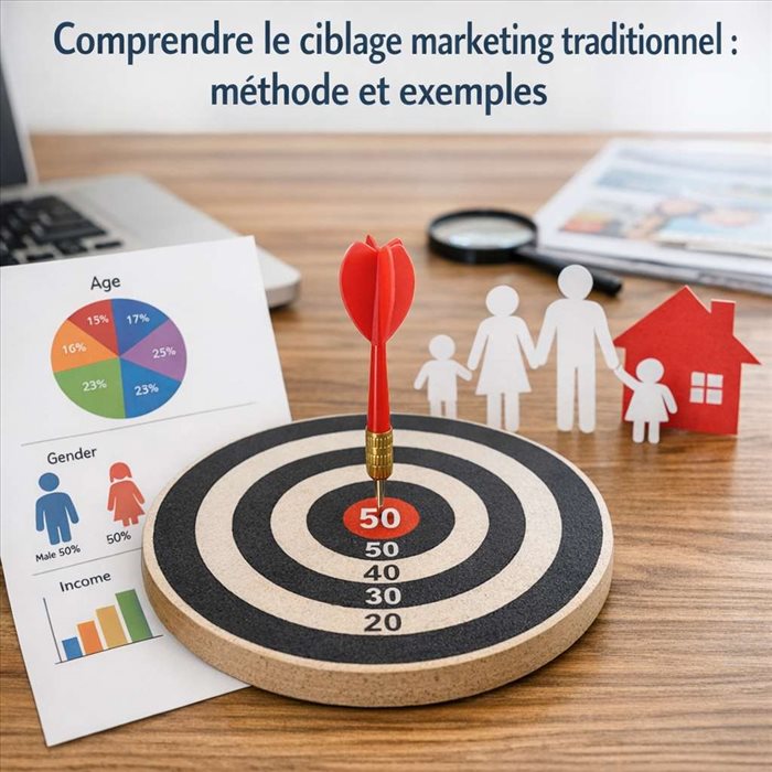 Ciblage marketing traditionnel : méthode, étapes et exemples