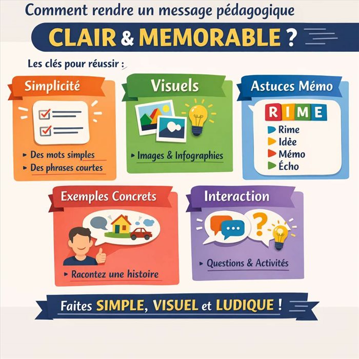 Quelles sont les techniques pour transmettre un message pédagogique percutant ?