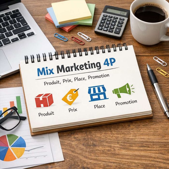 Définition du mix marketing 4P : guide simple et efficace 