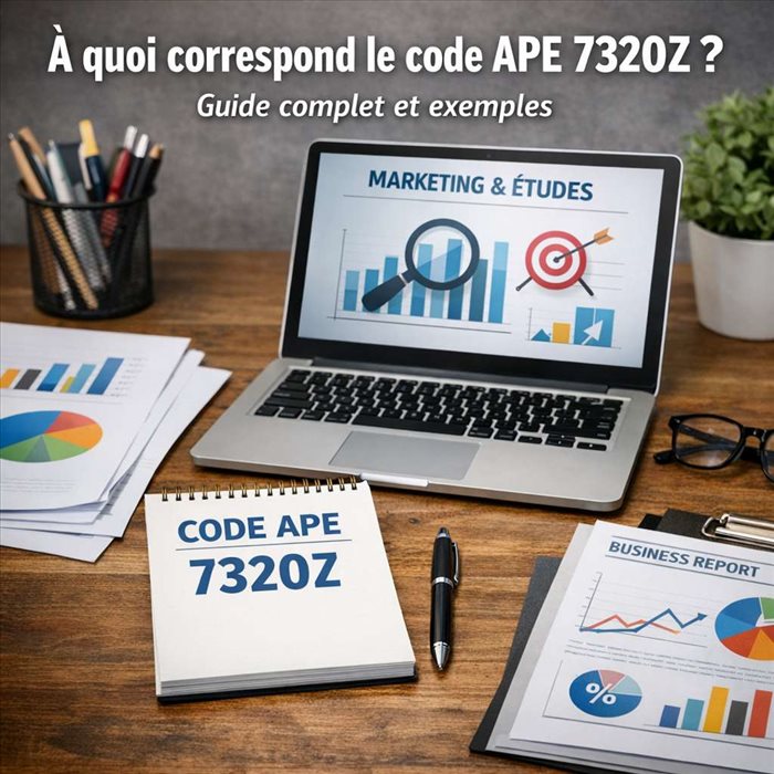 Code APE 7320Z : à quoi correspond-il ? Guide complet