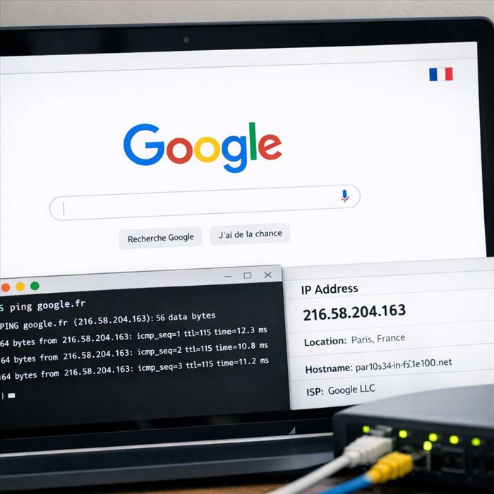 Adresse IP de Google France : comment la trouver ?