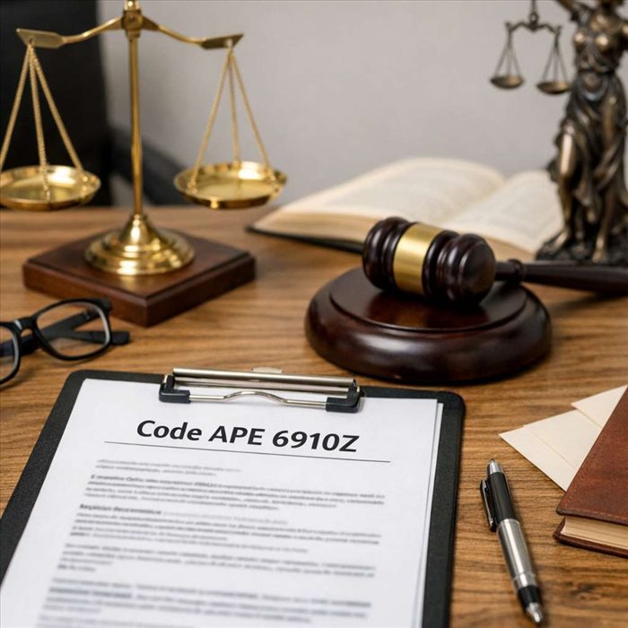 Code APE 6910Z : définition, activités et obligations