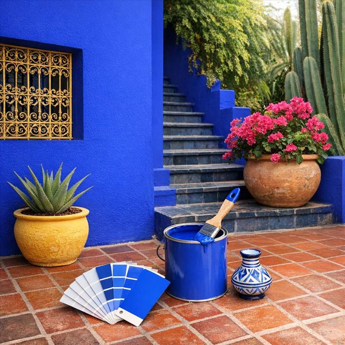 Code couleur du bleu Majorelle : guide complet et nuances